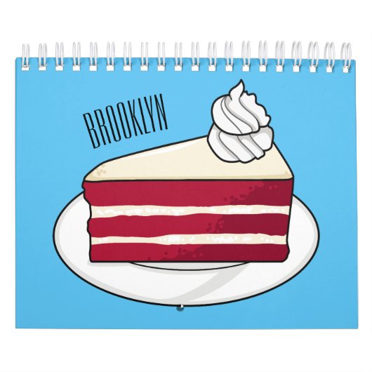 Cake cartoon illustratie kalender (Hoes)