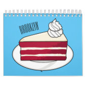Cake cartoon illustratie kalender (Hoes)