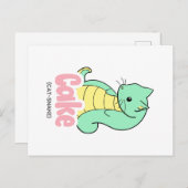 Cake (Cat +Snake) Briefkaart (Voorkant / Achterkant)