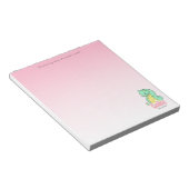 Cake (Cat + Snake) Pink Notepad Notitieblok (Schuin)