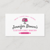 Cake Catering Bakery Pastry Chef Visitekaartje (Voorkant)