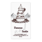 Cake Climbers Wedding Etiket (Voorkant)