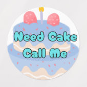 Cake Cool Stikers nodig Labels (Design 2)