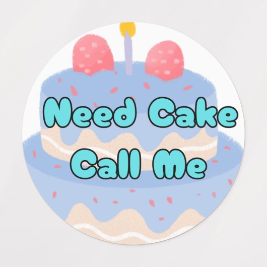 Cake Cool Stikers nodig Labels (Design 2)