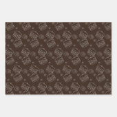 Cake Cotton Snoep Patroon Inpakpapier Vel (Voorkant)