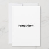  Cake Couple Invitation Kaart (Achterkant)