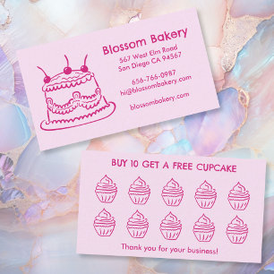 Cake Cupcake Bakkerij Dessert Catering Beloningen Klantenkaartje