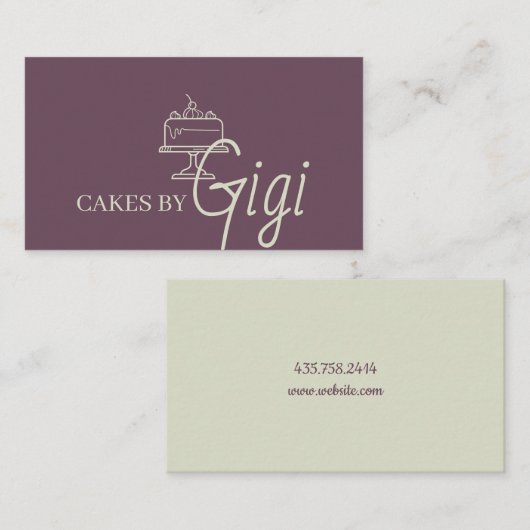 Cake Cupcakes Bakery Visitekaartje (Voorkant / Achterkant)