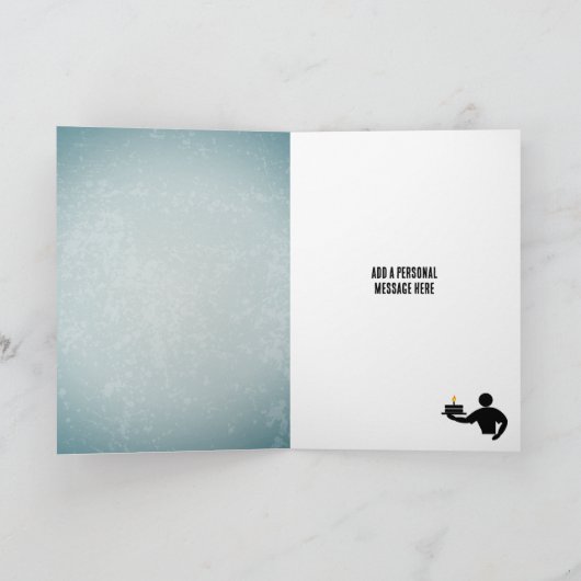 Cake Day - Verrassingsfeest - Mannelijke verjaarda Kaart (Binnen)