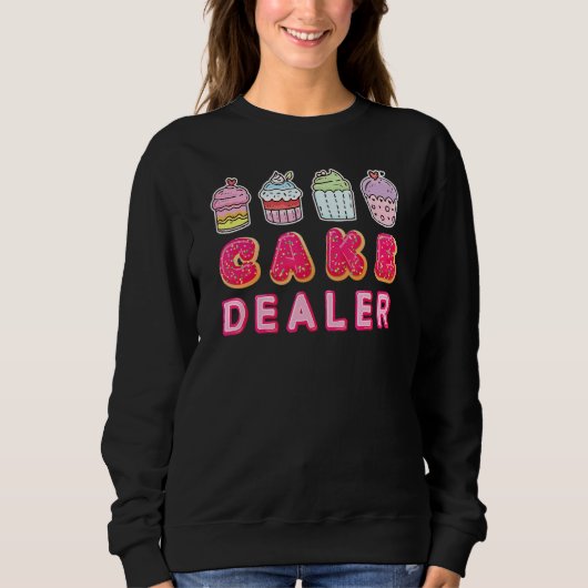 Cake Dealer Cupcake Baking Chef Trui (Voorkant)