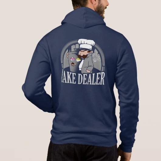 Cake Dealer Funny Bakery Owner Gag Hoodie (Achterkant)