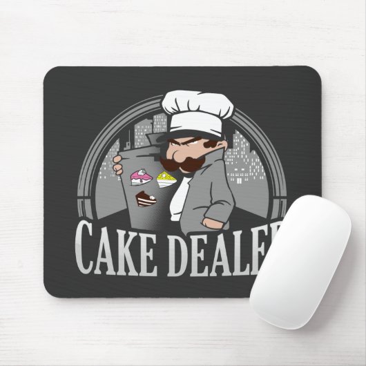 Cake Dealer Funny Bakery Owner Gag Muismat (Met muis)