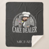 Cake Dealer Funny Bakery Owner Gag Sherpa Deken (Voorkant)