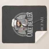 Cake Dealer Funny Bakery Owner Gag Sherpa Deken (Voorkant (horizontaal))