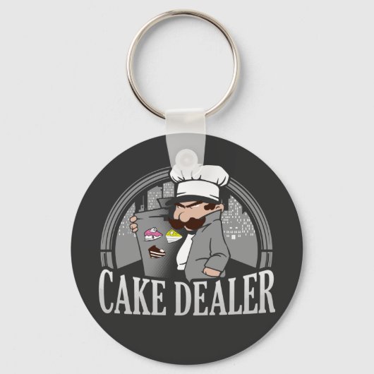 Cake Dealer Funny Bakery Owner Gag Sleutelhanger (Voorkant)