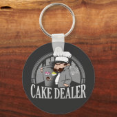 Cake Dealer Funny Bakery Owner Gag Sleutelhanger (Voorkant)