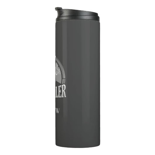 Cake Dealer Funny Bakery Owner Personalized Thermosbeker (Geroteerd rechts)