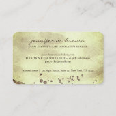 Cake Decor Eenvoudig gebak geel Visitekaartje (Achterkant)
