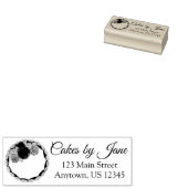 Cake Decorator Bakery Pastry Chef Floral Fondant Rubberstempel (Gestempeld)