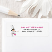 Cake Decorator Cook Culinair Leraar Retourlabels Etiket (Insitu)