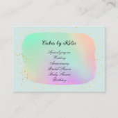 Cake Designer Visitekaartje (Voorkant)