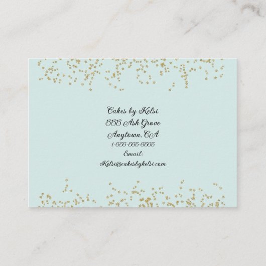 Cake Designer Visitekaartje (Achterkant)