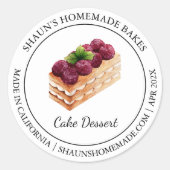 Cake Dessert Baking Modern label (Voorkant)