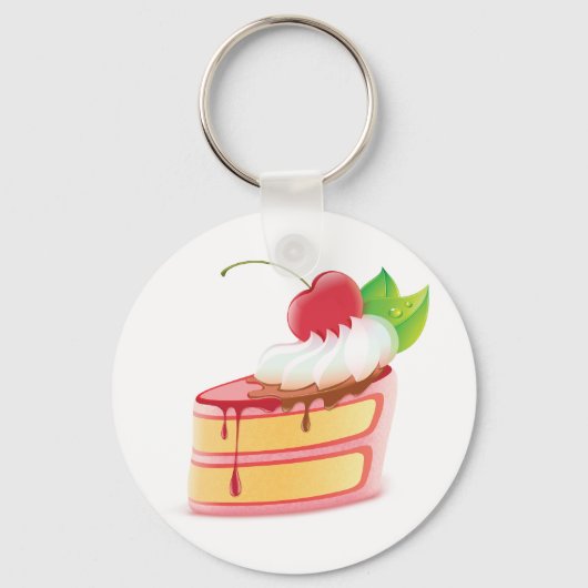 Cake Dessert Sleutelhanger (Achterkant)