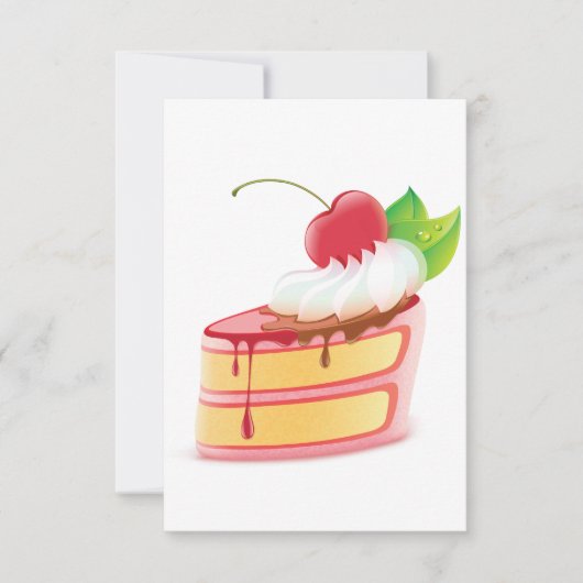 Cake Dessert Uitnodigingen (Voorkant)