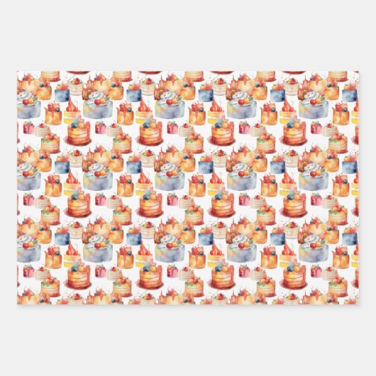 Cake dromen inpakpapier (Voorkant)