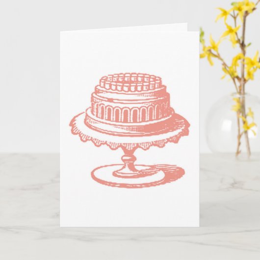  Cake, Duitse verjaardag Kaart (Gele Bloem)