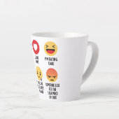 Cake Emojis Latte Mok (Rechterhoek)