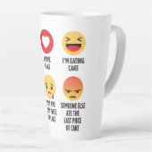 Cake Emojis Latte Mok (Rechterhoek)