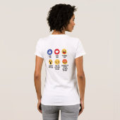 Cake Emojis T-shirt (Achterkant volledig)