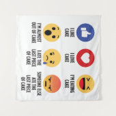 Cake Emojis Wandkleed (Voorkant (horizontaal))