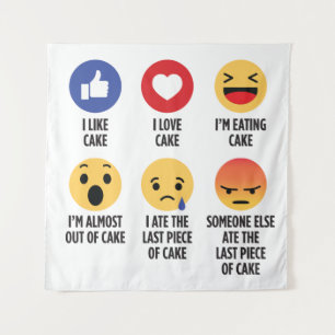 Cake Emojis Wandkleed