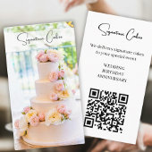 Cake en Catering QR-code Visitekaartje