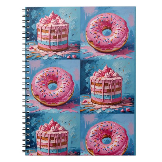 Cake en Donut Notitieboek (Voorkant)