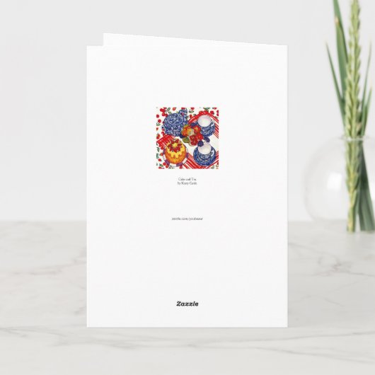 Cake en Thee Kaart (Achterkant)