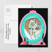 Cake Face Zombie Briefkaart (Voorkant / Achterkant)