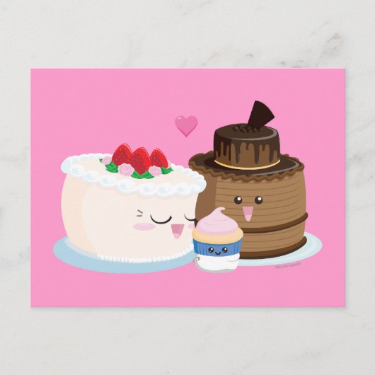 Cake Family Briefkaart (Voorkant)