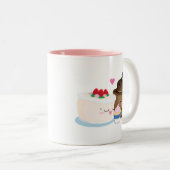 Cake Family Tweekleurige Koffiemok (Voorkant rechts)