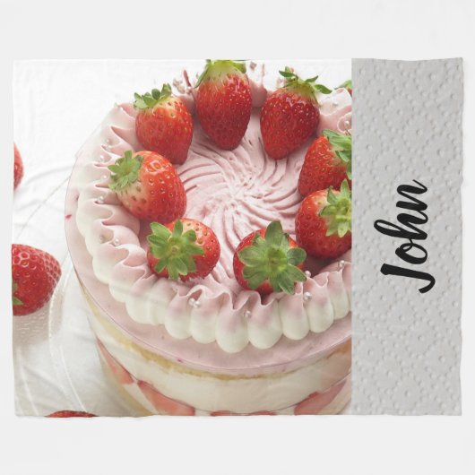 Cake Fleece Deken (Voorkant (Horizontaal))