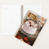 Cake Food Modern Trend Macaroon Baker's Tekst Planner (Display)