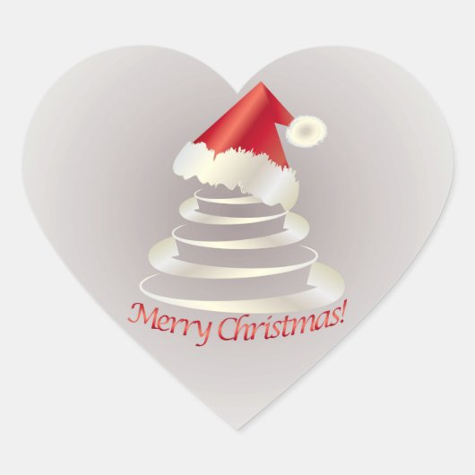 Cake for Santa Hart Sticker (Voorkant)