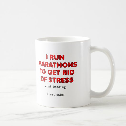 Cake for Stress Funny Mug Koffiemok (Rechts)