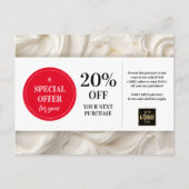Cake Frosting Bakkerij Bakker Custom Coupon Kortin Briefkaart (Voorkant)