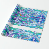 Cake Frosting Splatter Art Wrapping Paper Cadeaupapier (Uitgerold)