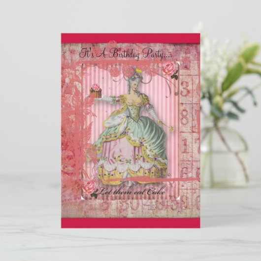 Cake Frothday-uitnodiging Kaart (Staand voorkant)