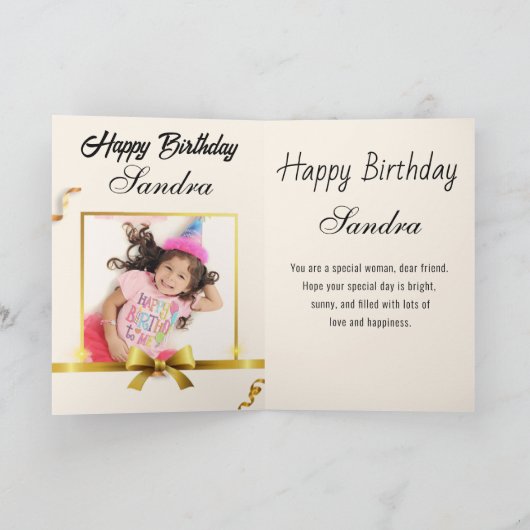 Cake Happy Birthday Kaart (Binnen)